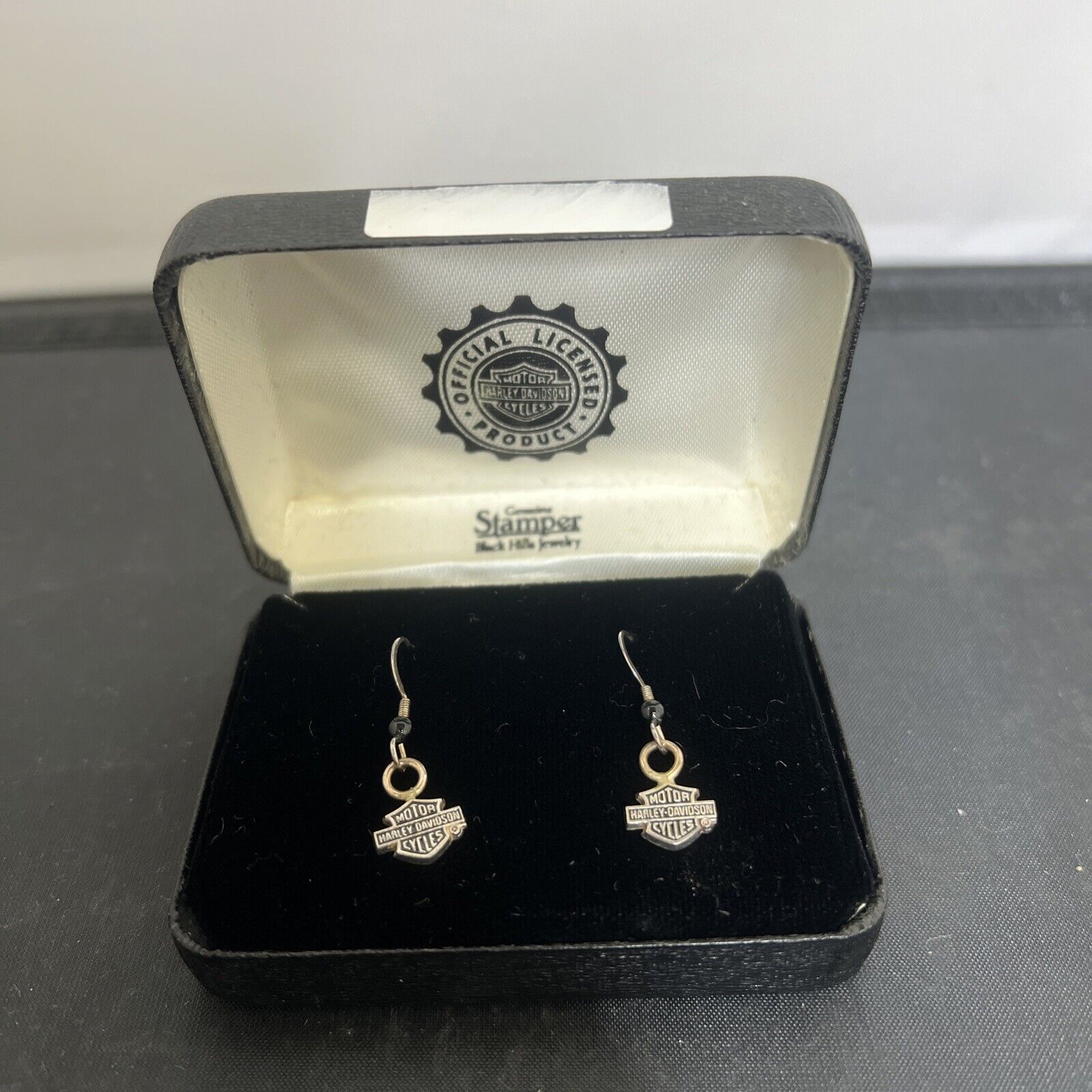 New Officially Licensed Harley-Davidson Sterling Silver Bar & Shield Earrings