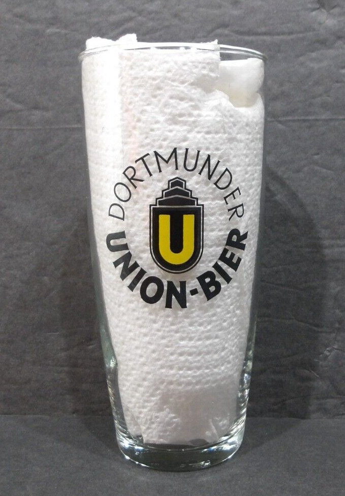 Vintage Dortmunder Union-Bier German Beer Glass 0.25 L Pilsner Bier Glass