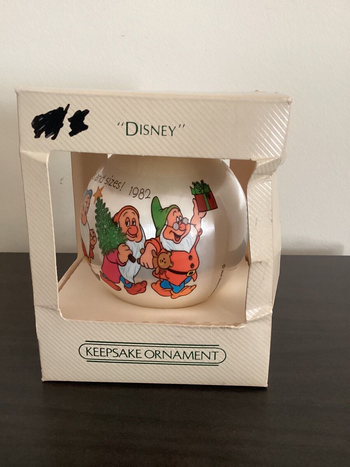 Vintage Walt Disney Seven Dwarfs Keepsake Ornament 1982 Hallmark