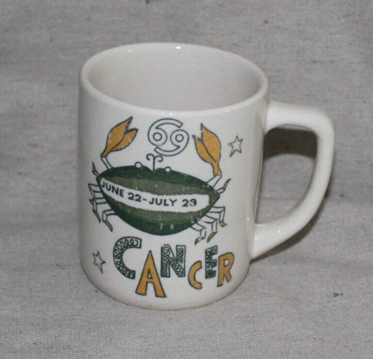 Vintage Cancer Zodiac Sign Coffee Mug