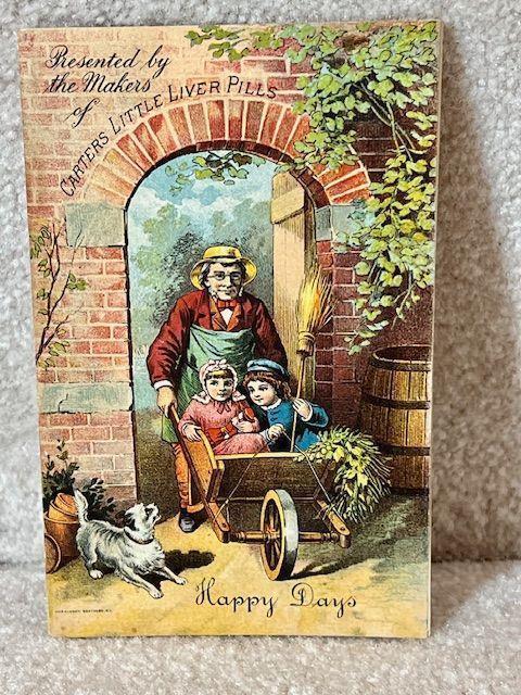 1880's Carters Little Liver Pills Happy Days Advertising Booklet 33 Pages
