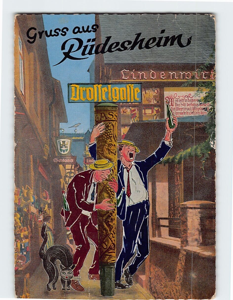 Postcard Gruss aus Rüdesheim Germany