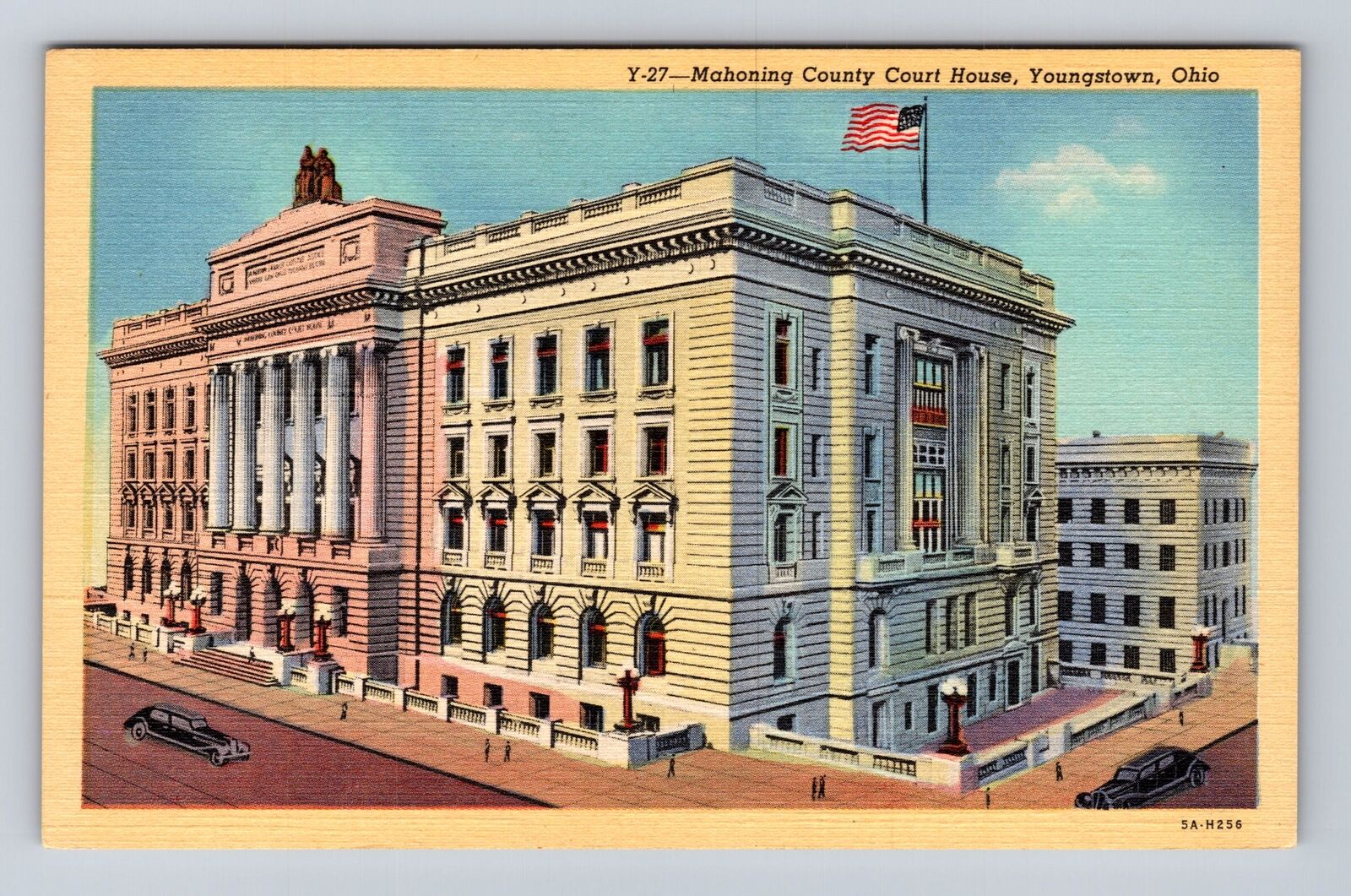 Youngstown OH-Ohio, Mahoning County Court House, Antique, Vintage Postcard