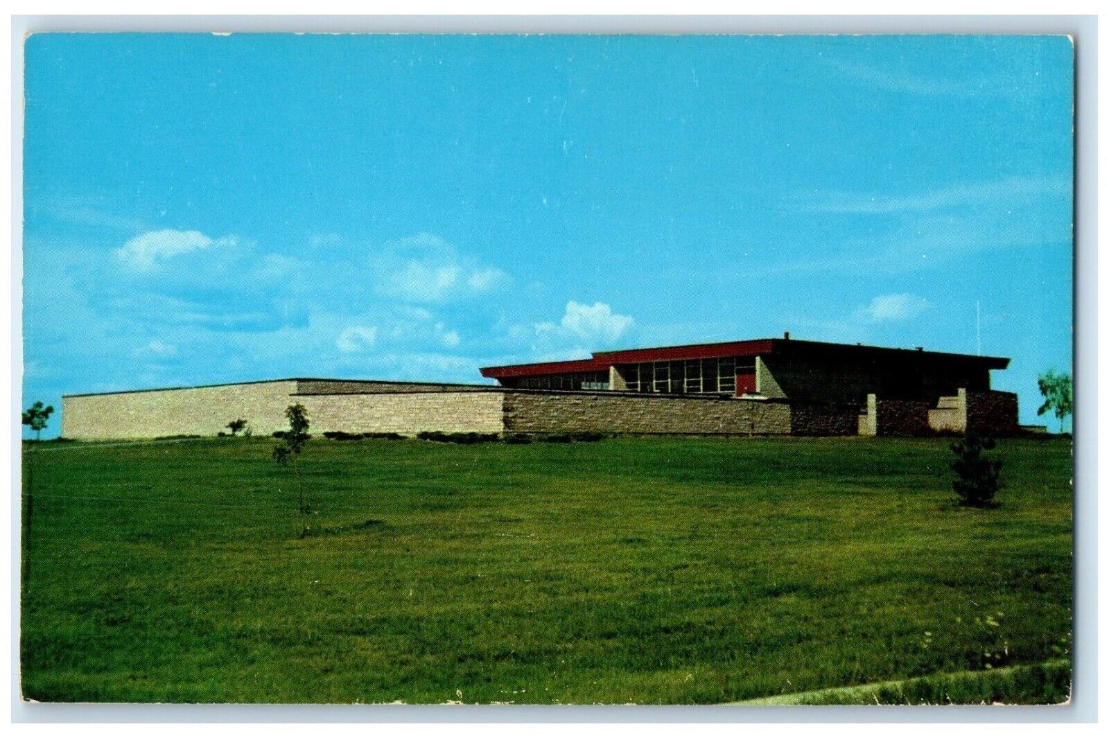 c1960 Exterior New Water Purification Plant Escanaba Michigan Vintage Postcard