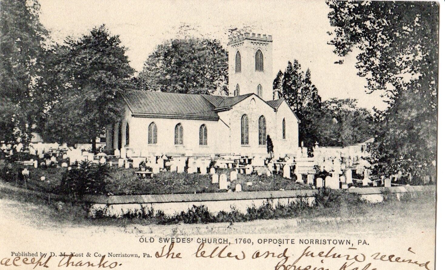 Old Swedes Church 1760 in Norristown PA 1906