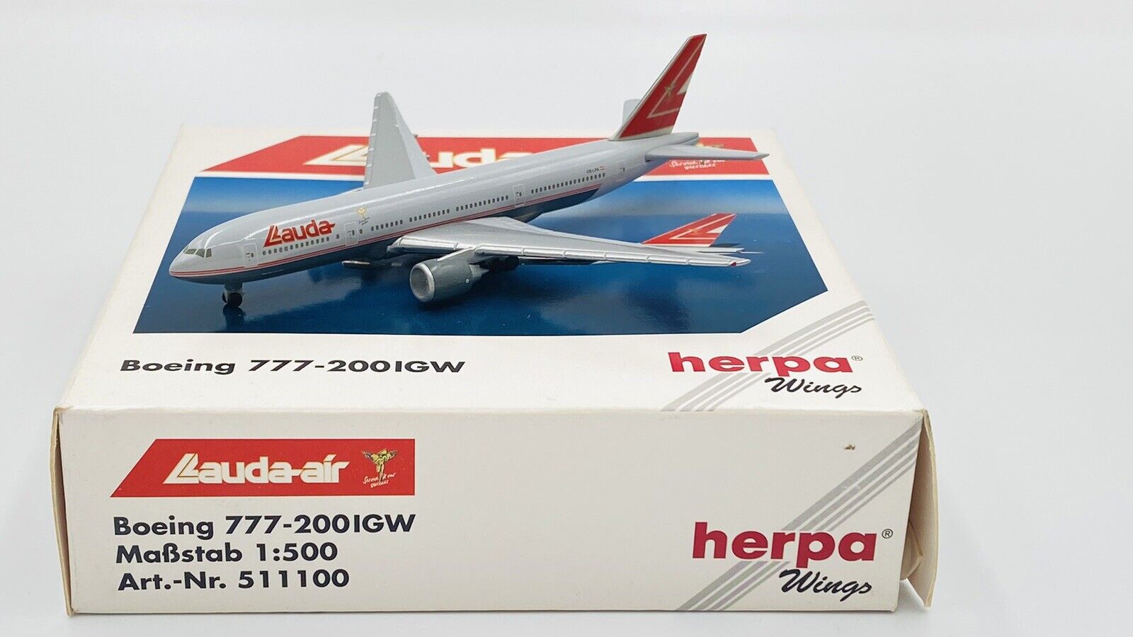 HERPA WINGS (511100) 1:500 LLAUDA-AIR BOEING 777-200IGW BOXED 