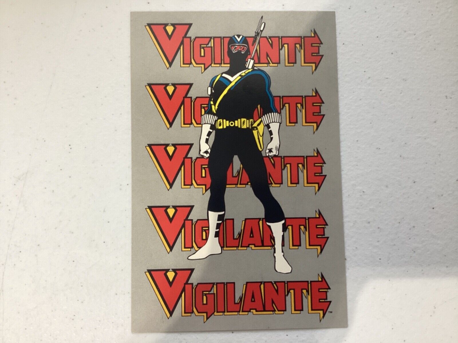Vigilante Postcard Unused 1982 DC Comic Keith Pollard
