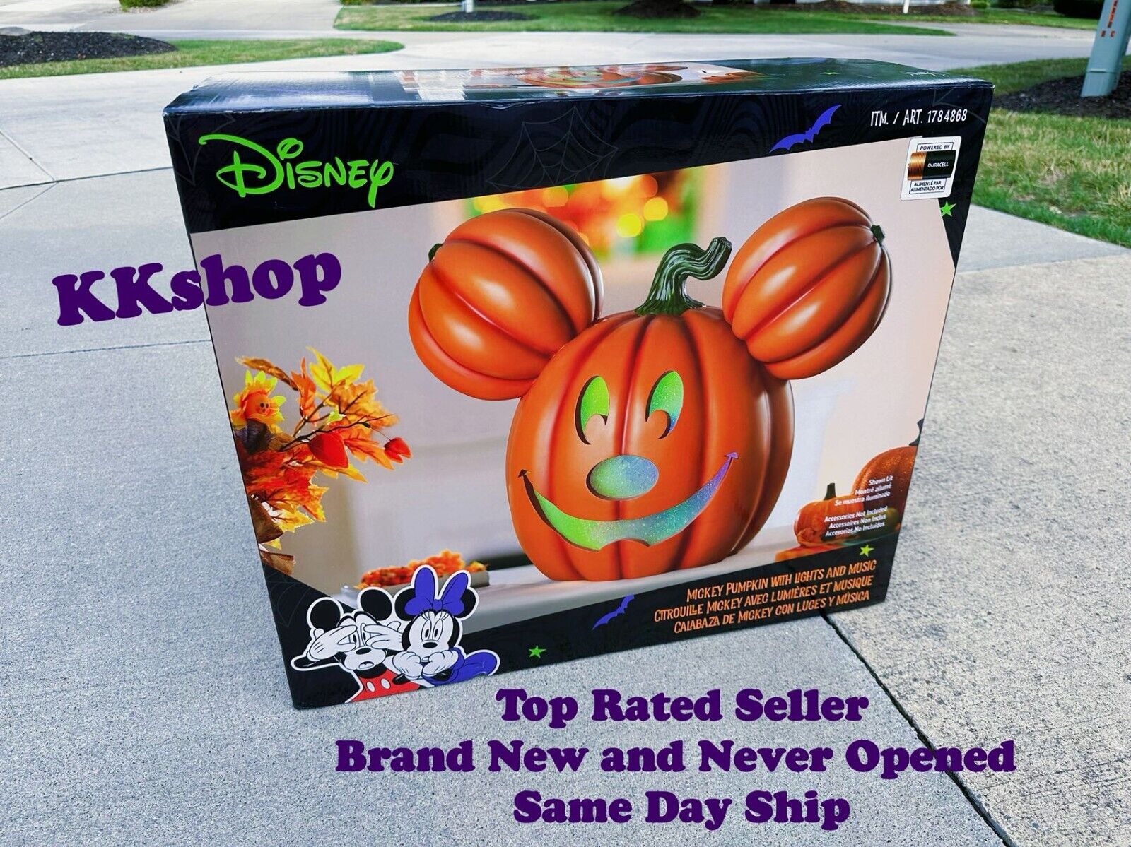 Disney Mickey Pumpkin Light Up Jack O Lantern Costco 2024 NEW SHIP SAME DAY