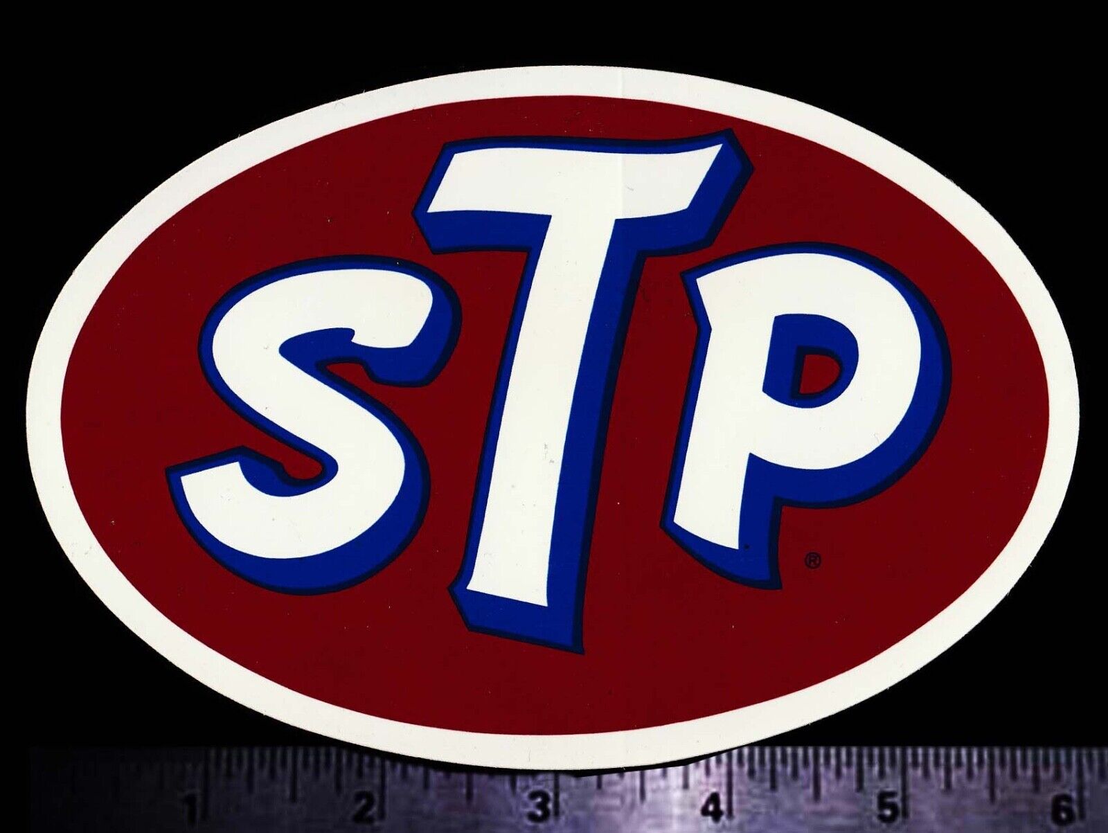STP - Original Vintage 1970's 80's Racing Decal/Sticker - 6 Inch Size - Petty
