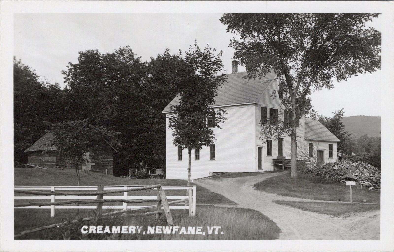 Creamery Newfane Vermont RPPC Kodak Photo Postcard