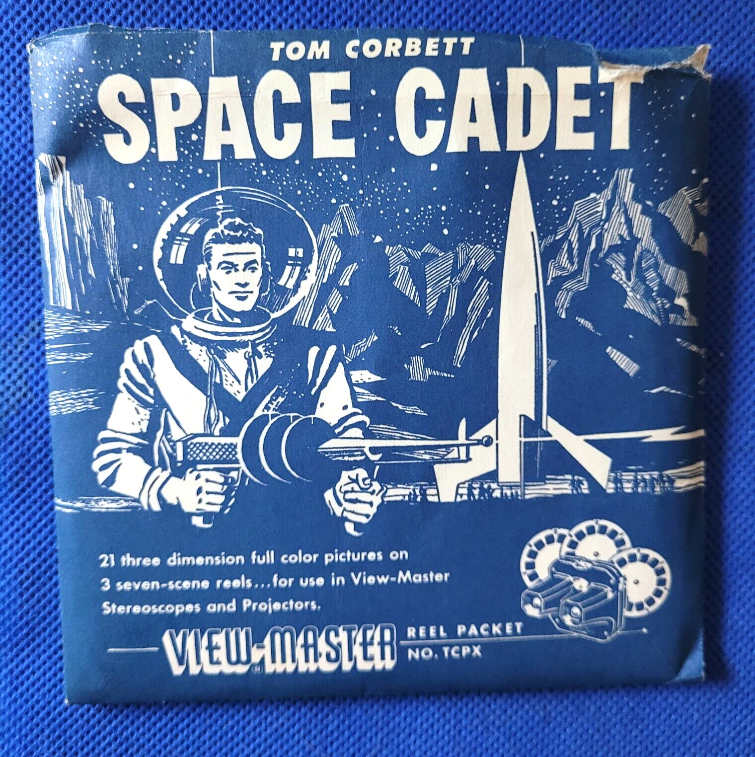 Sawyer\'s 1954 970-A B C Tom Corbett Space Cadet TCPX view-master 3 Reels Packet