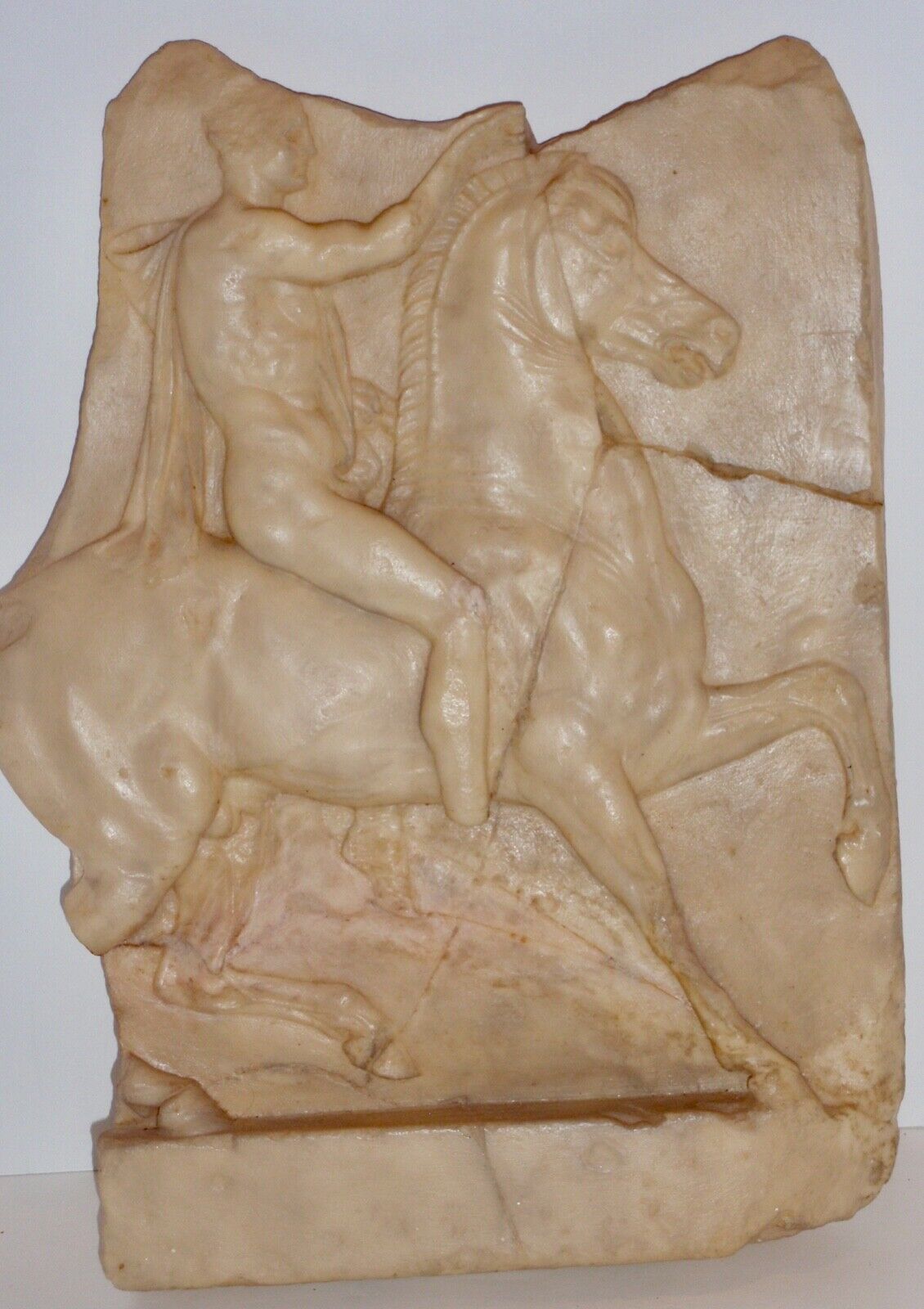 Greek Hellenistic Horseman Cast Stone Wall Plaque Metropolitan Museum of Art MMA