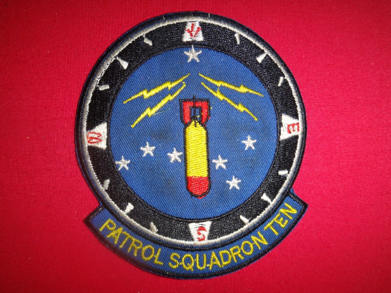 US Navy Patch Patrol Squadron Ten VP-10 RED LANCERS