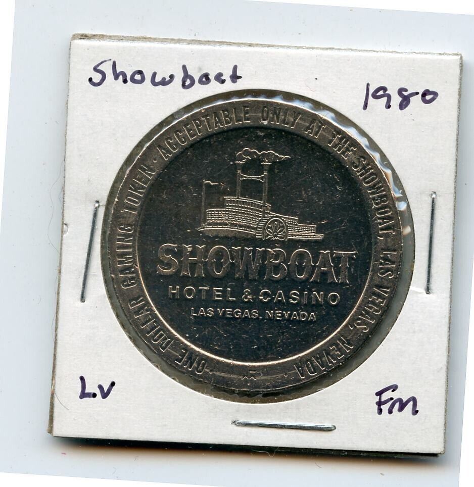 1.00 Token from the Showboat Casino Las Vegas Nevada FM 1980