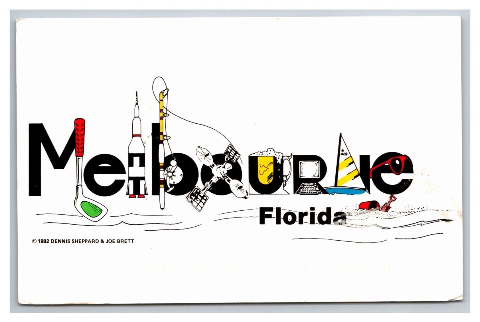 Postcard Melbourne Florida Greetings