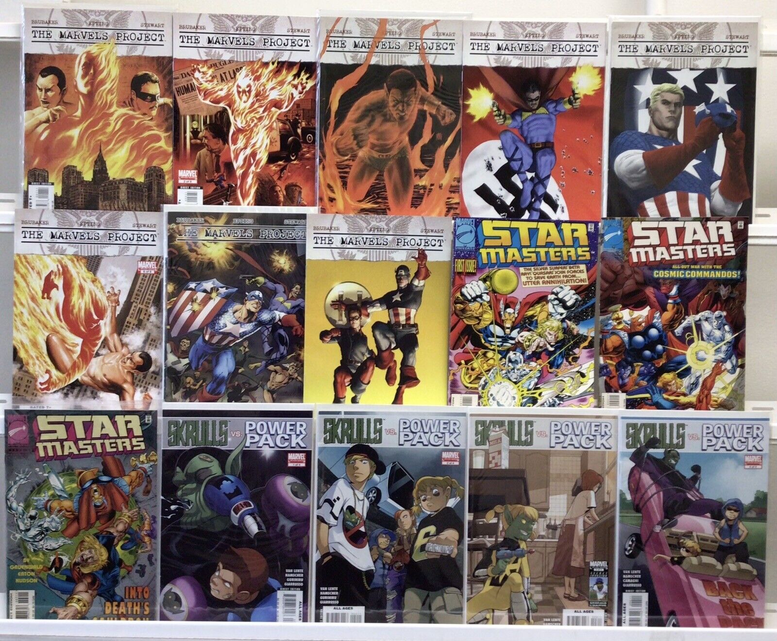 Marvel Comics - The Marvels Projects, Star Masters & Skrulls vs Power Pack 