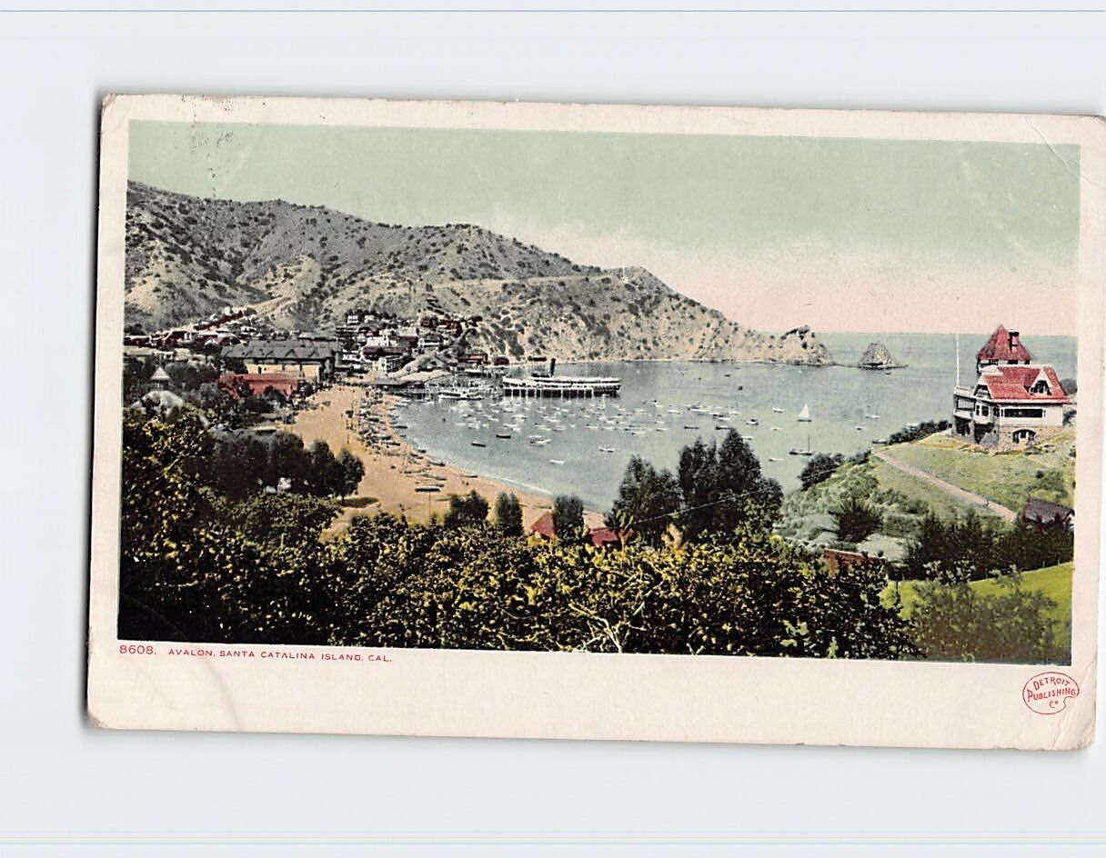 Postcard Avalon, Santa Catalina Island, Avalon, California