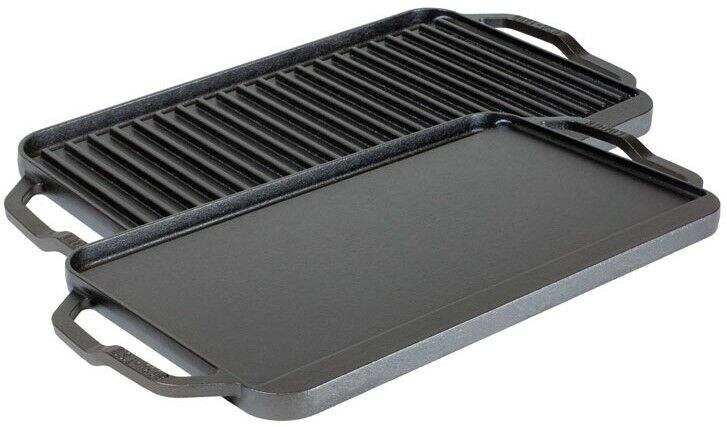 Lodge Chef Collection 19.5 x 10 Inch Cast Iron Reversible Grill/Griddle