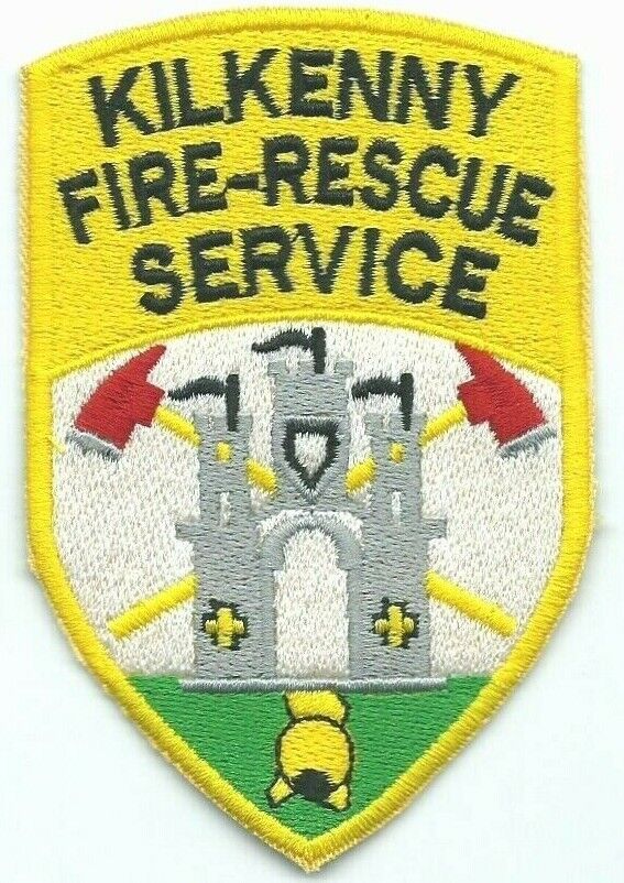 Kilkenny County Fire Service Embroidered Patch Size 100 mm x 65 mm