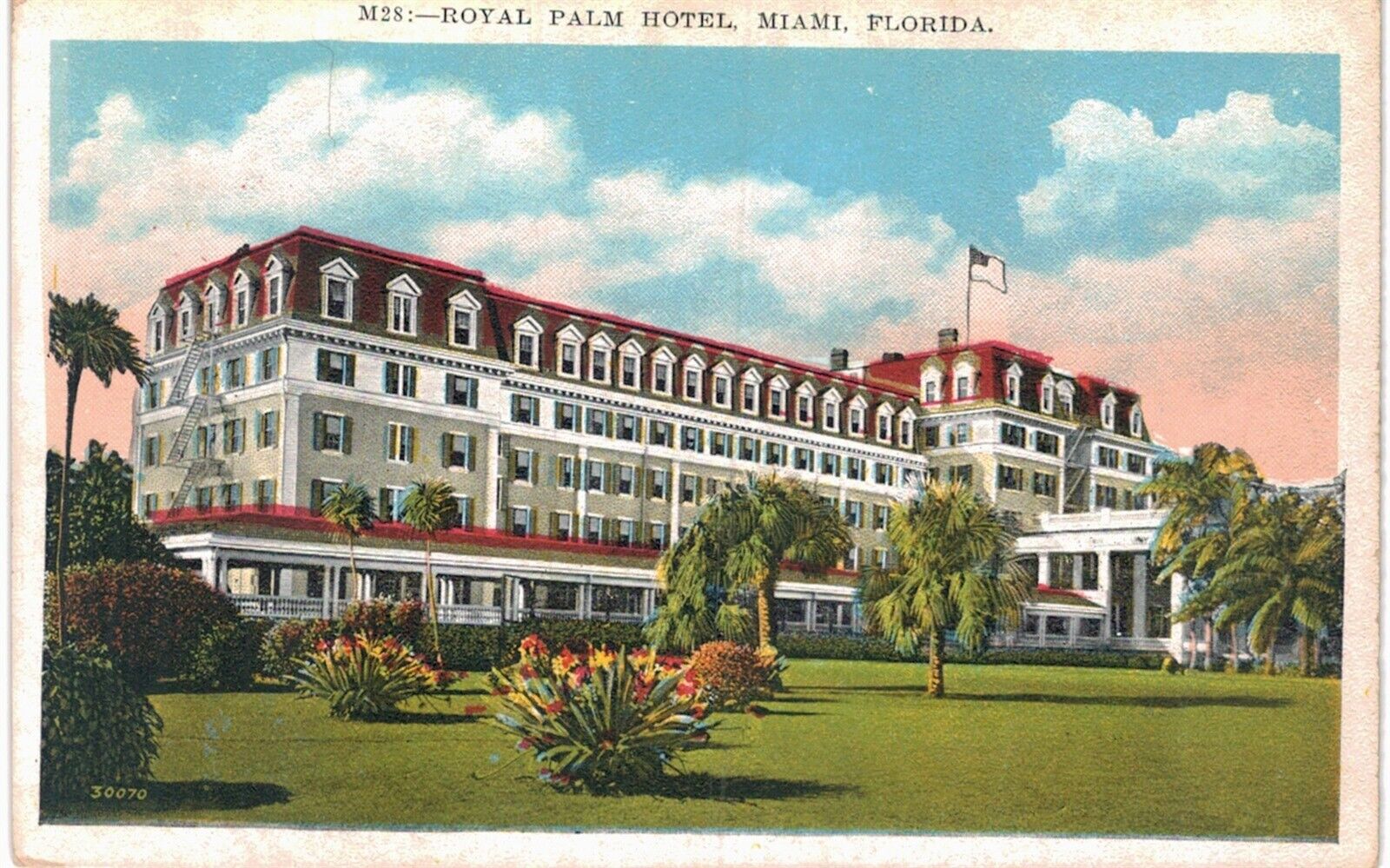 Miami Royal Palms Hotel 1930 FL 