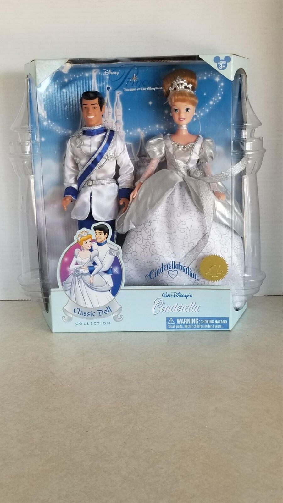 Disney Princess Cinderella & Prince Cinderellabration Classic Doll New In Box N2
