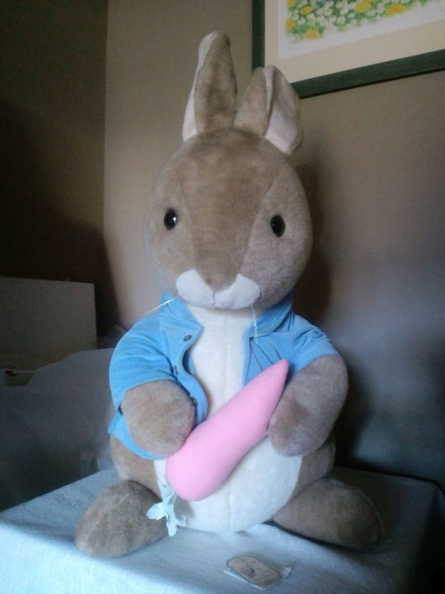 Rare   Unused   Super oversized Peter Rabbit Plush toy with EDEN tag about 85cm