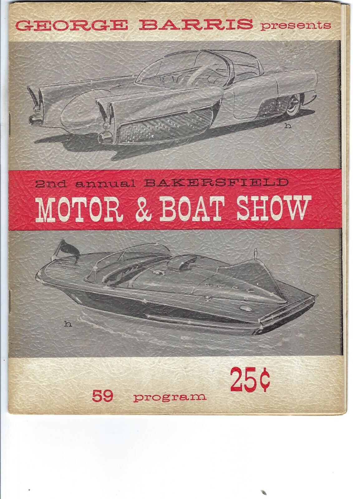 George Barris personal magazine collection-Bakersfield car show program 1959
