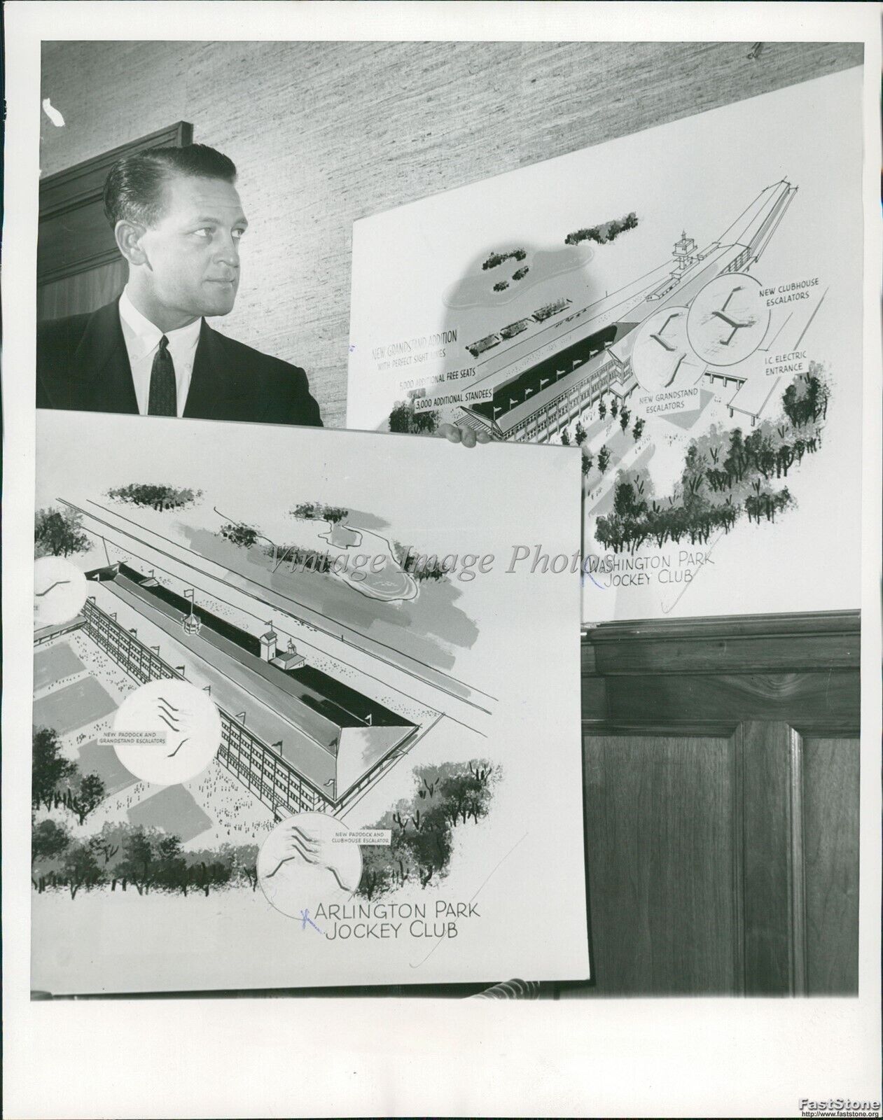 1954 Kline Weatherford Appointed To Arlington Park Club Staff Sports 7X9 Photo