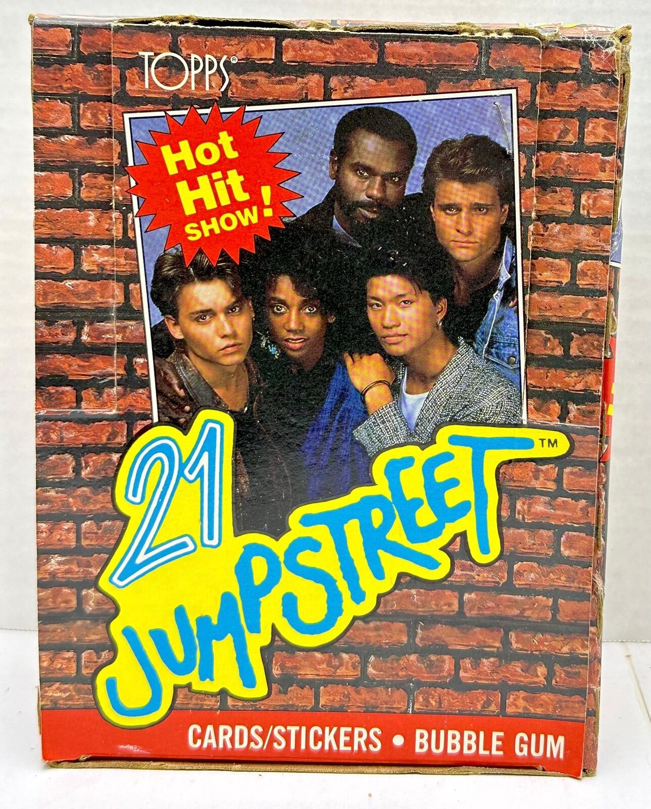 1987 21 Jump Street FULL 48 Wax Pack Trading Card Box Topps Johnny Depp