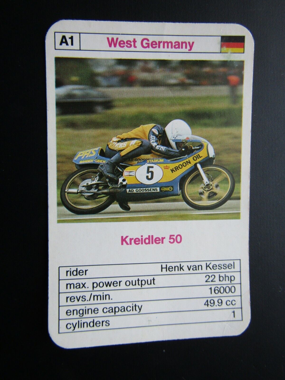 Top Trumps 1980s  Motorcycles MotoGP Cards Card Variants (e33)
