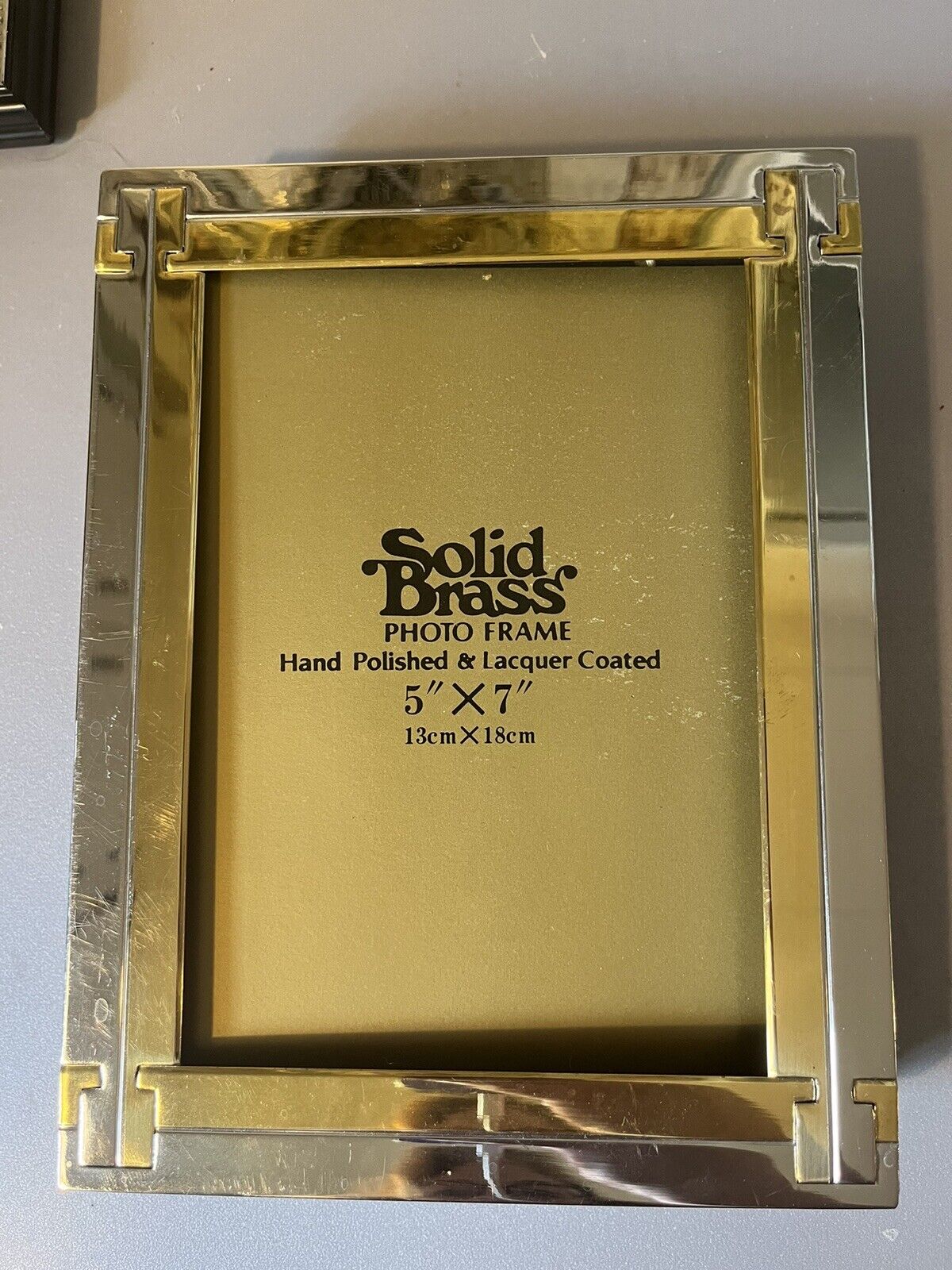 Solid Brass Photo Frame Book 5\