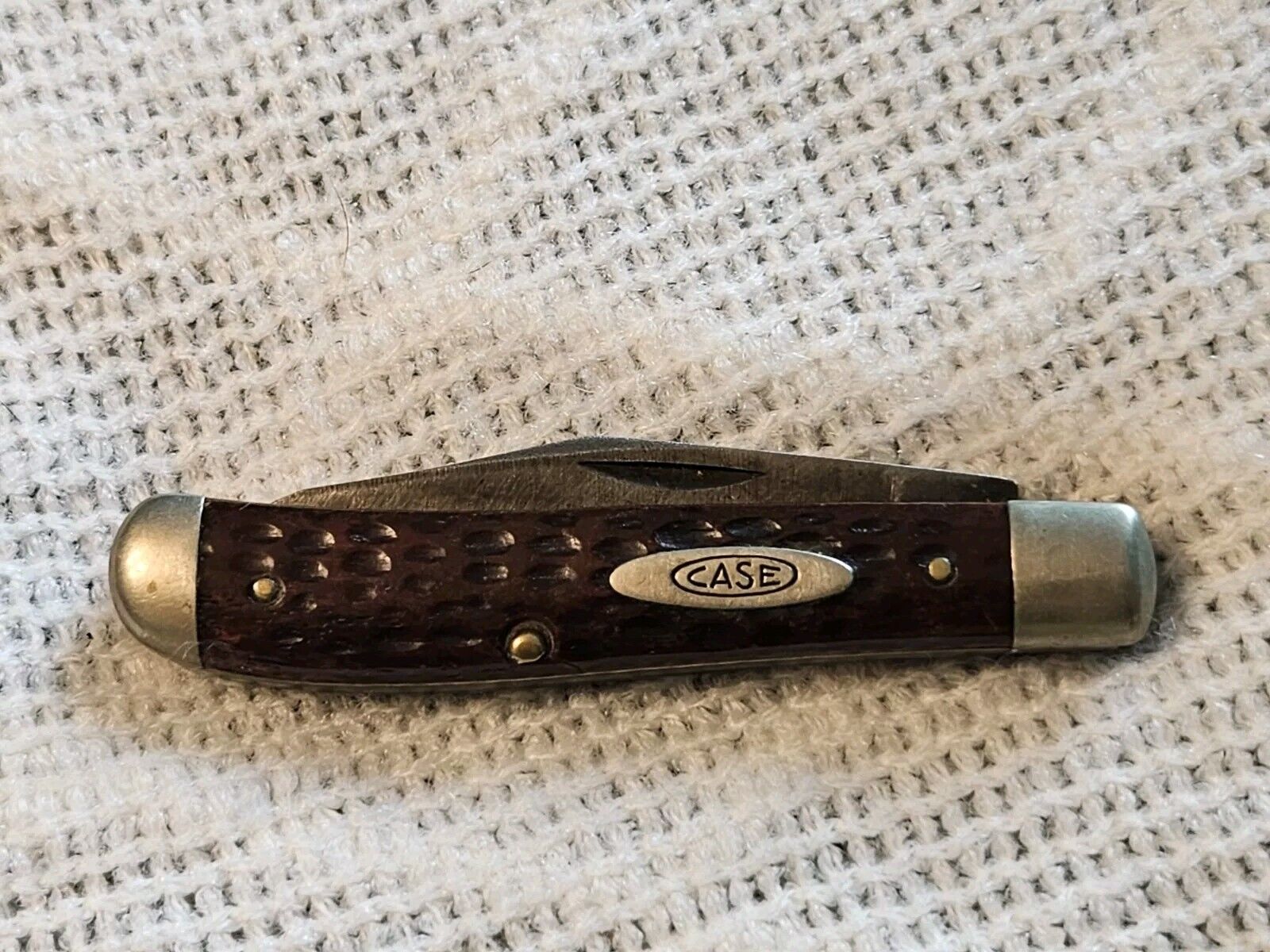 Vintage Antique Case XX Folding Pocket Knife 2 Blade Bone Handle