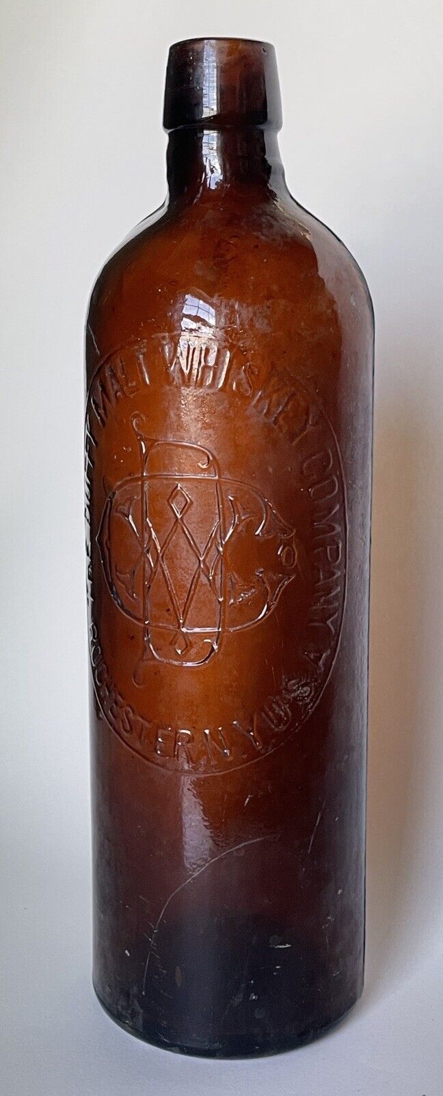 1886 Pat’d Antique Duffy's Malt Whiskey Bottle Rochester NY Glass Defect?