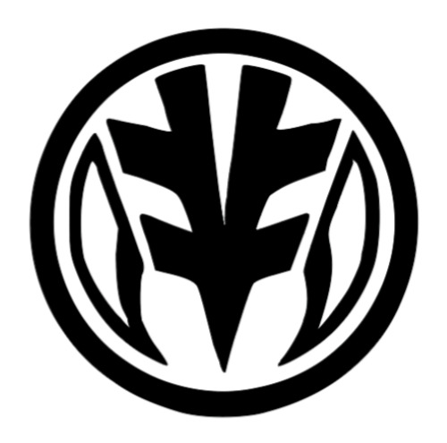 Permanent Vinyl Car Decal Sticker - White Power Rangers coin zord tiger