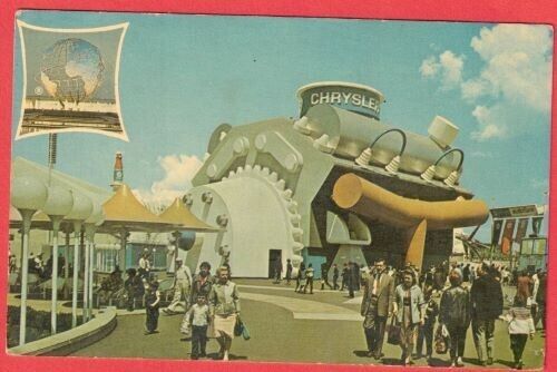Postcard 1964 New York World\'s Fair Chrysler Corporation Exhibit Pavilion