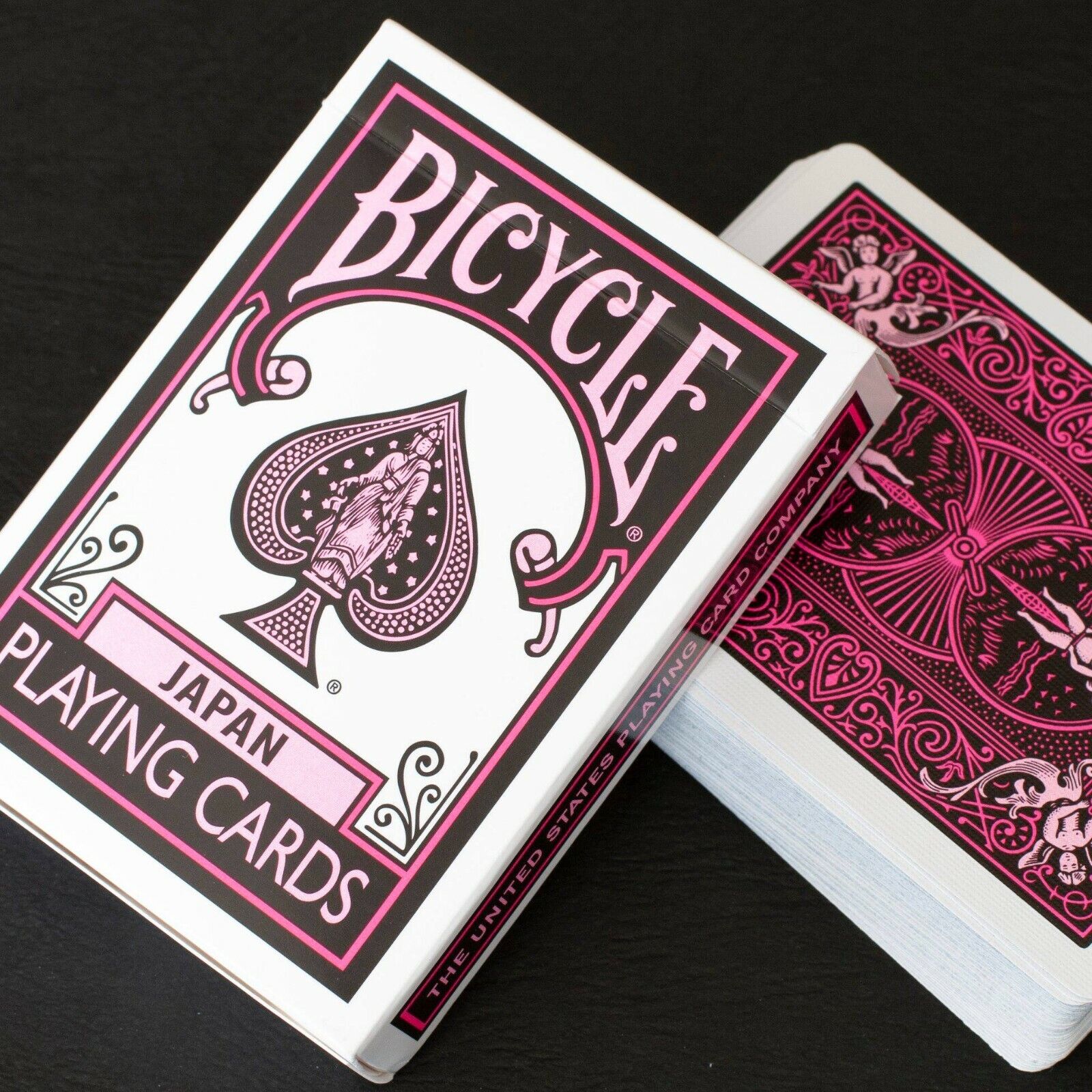 1 DECK Bicycle Japan black-pink playing cards  USA SELLER