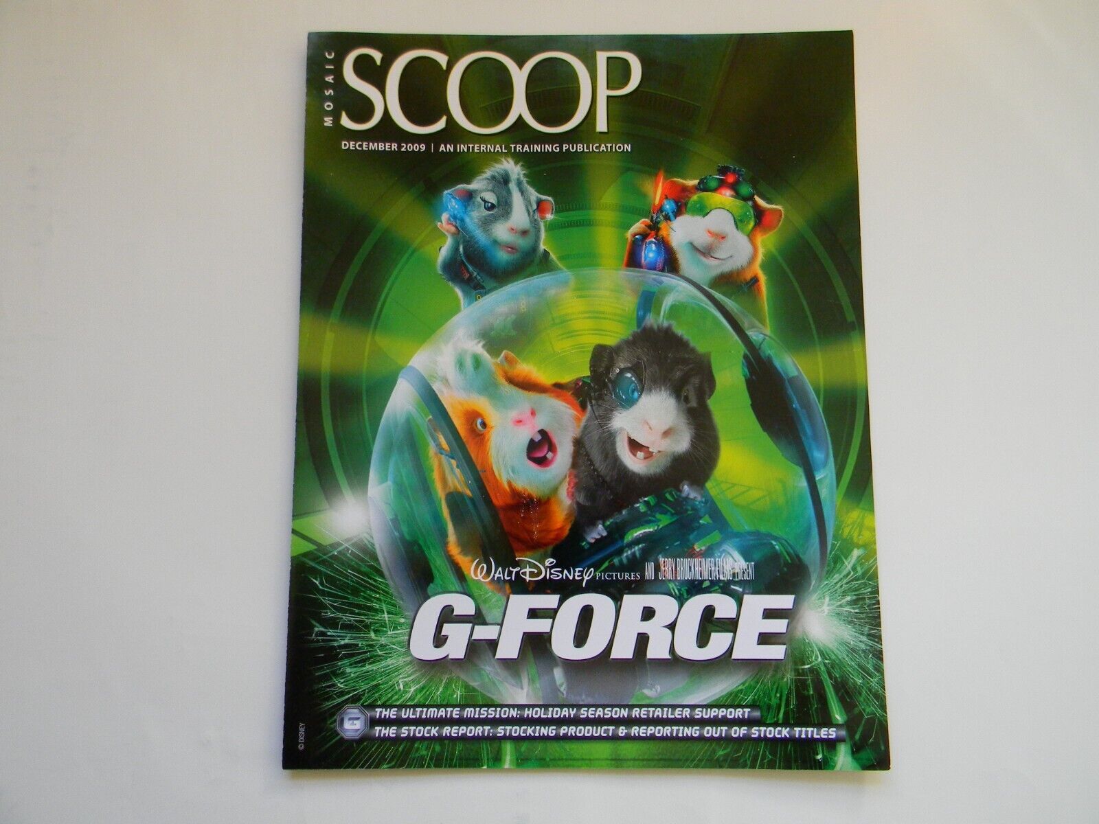 G-Force Disney Scoop Mosaic Training Publication VG+ 4 Pg Glossy