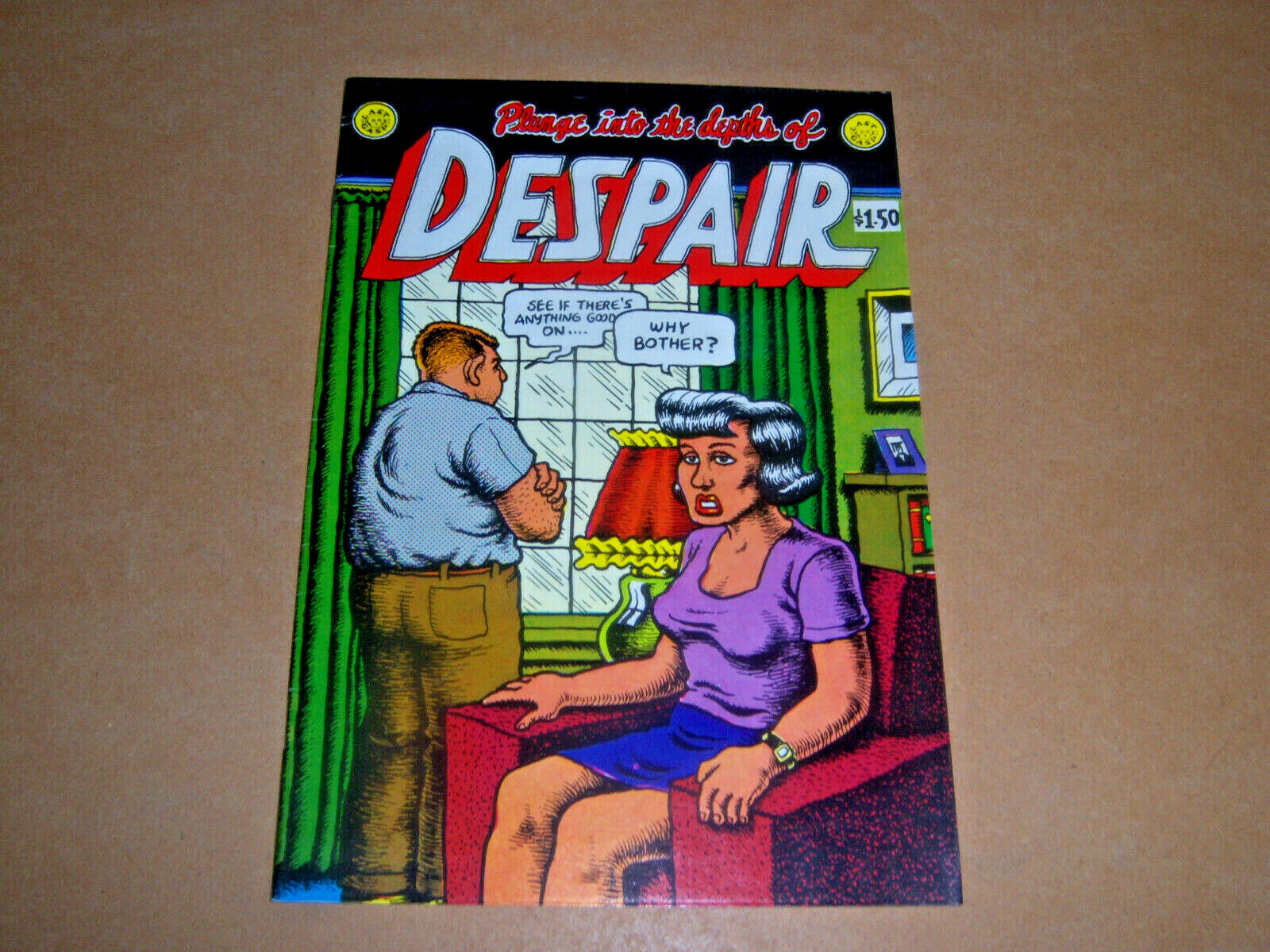 Robert Crumb Despair 1983 Last Gasp Plunge Into The Depths of Despair VF/NM 9.0