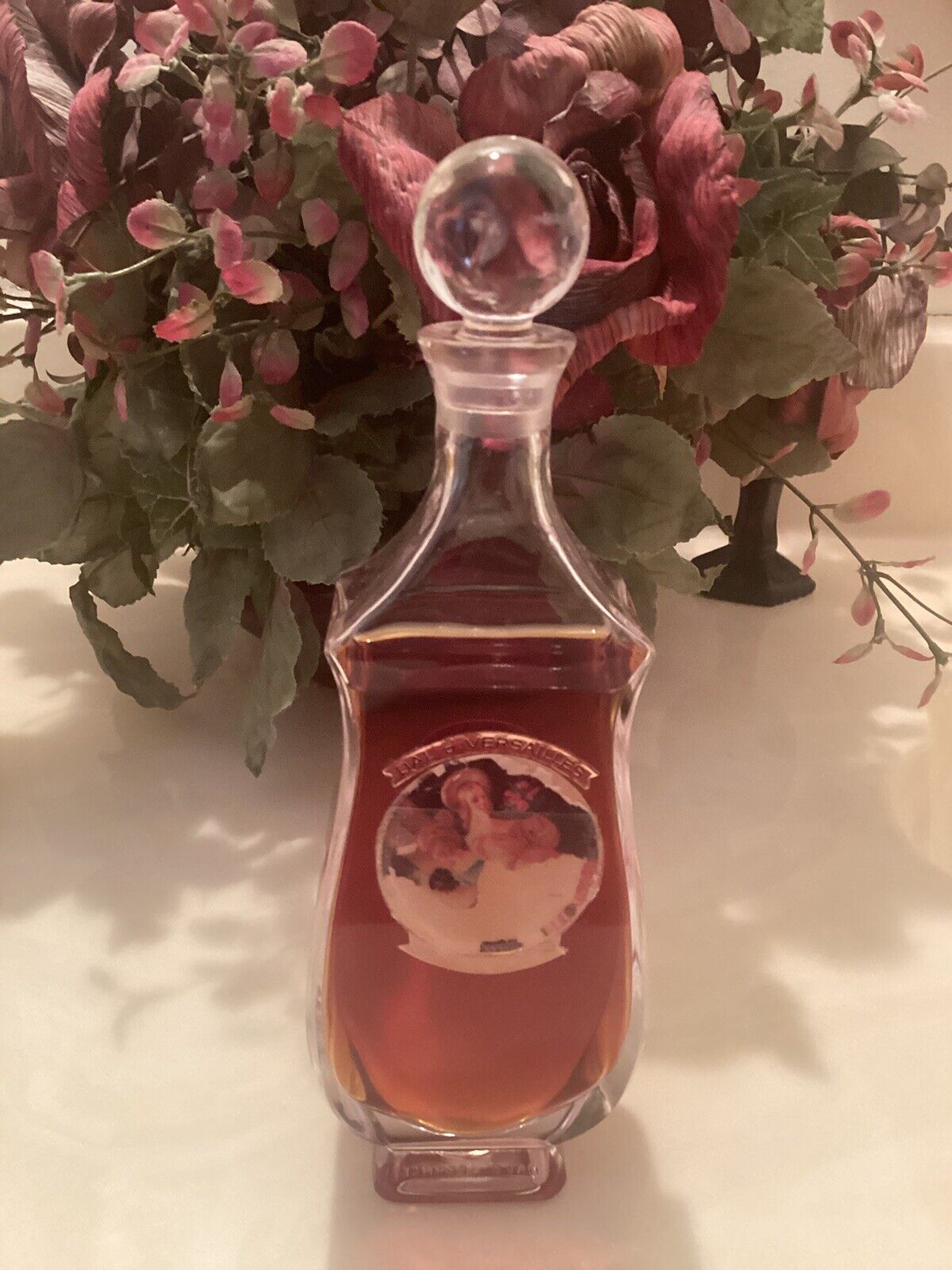 Vintage Original BAL A VERSAILLES Jean Desprez LG. Glass Stopper Bottle 4 1/2 oz
