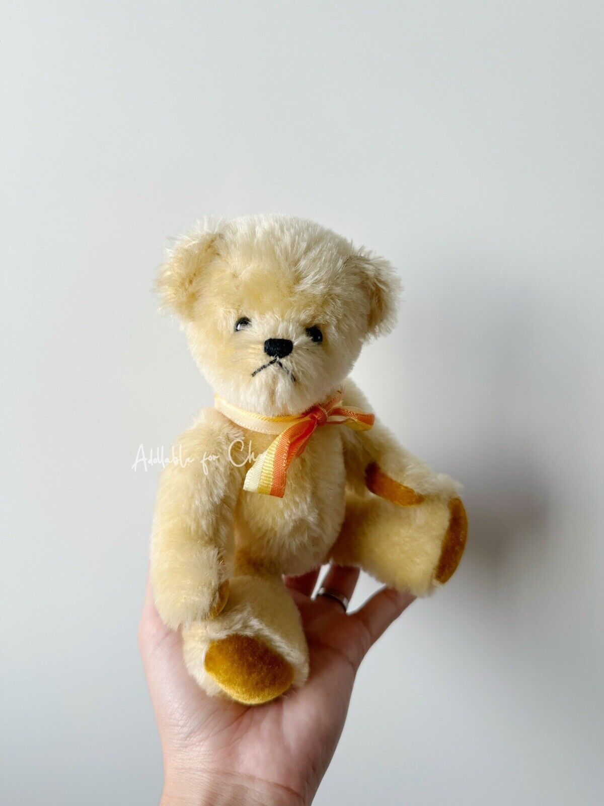 Antique Bear Vintage Mohair Jointed Teddy Bear Stuffed Animal