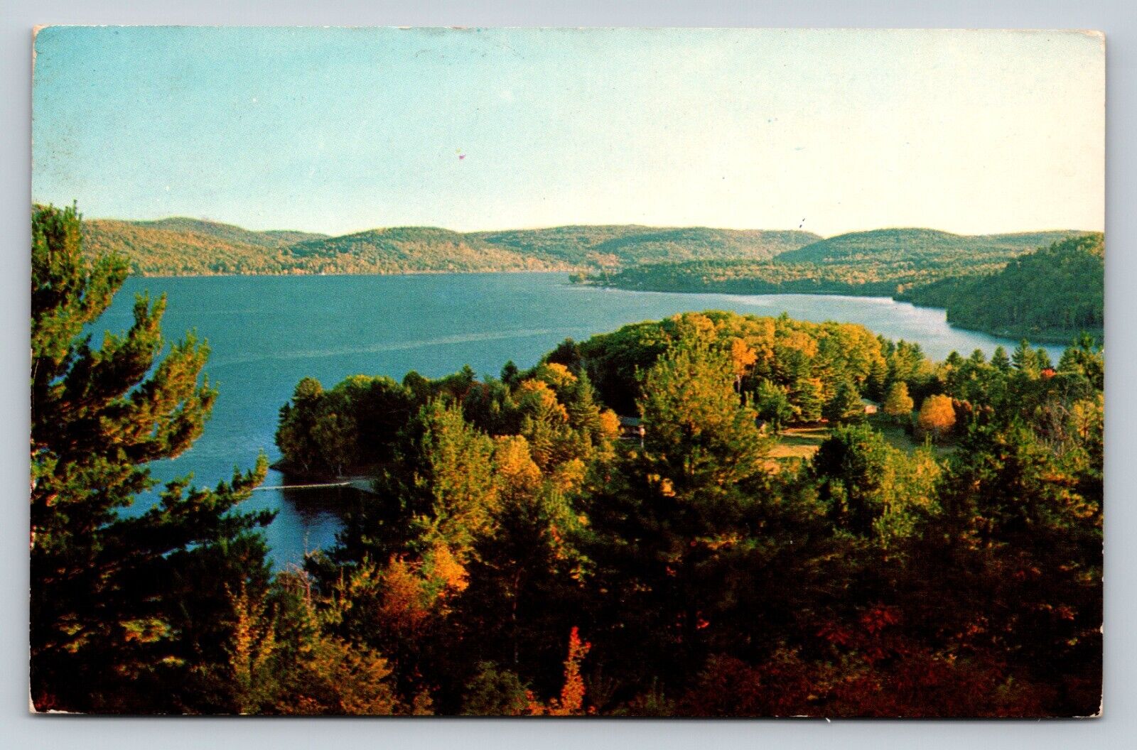 Southern Half of Schroon Lake In New York From The Narrows VINTAGE Postcard