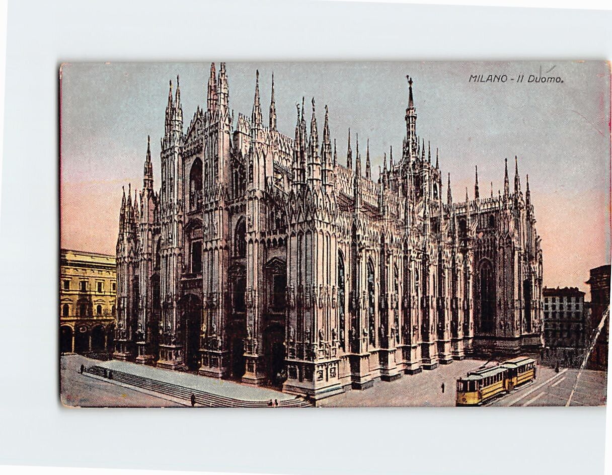 Postcard Il Duomo Milan Italy