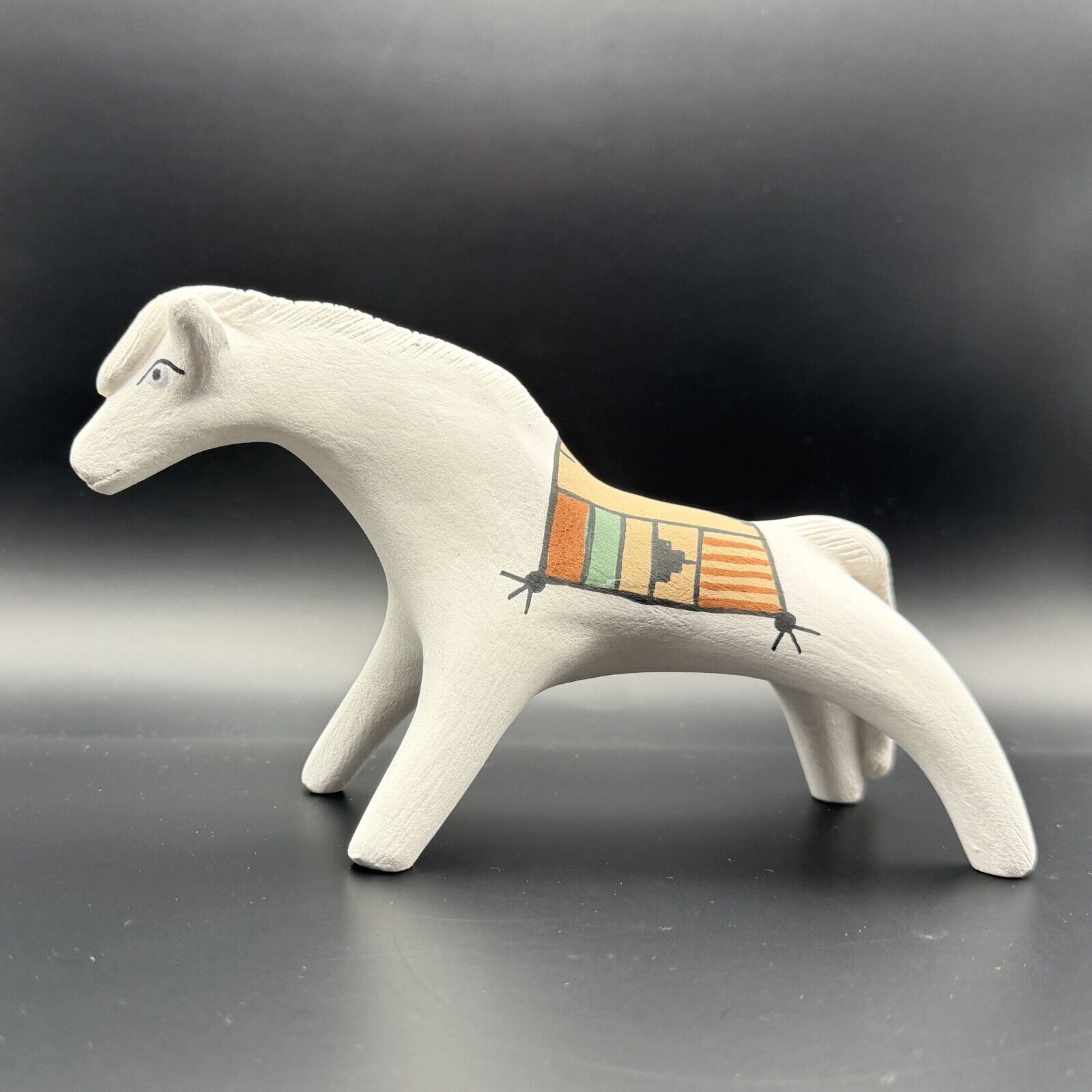 Jemez Pueblo Horse Pottery Figure Native American Art By Clifford Kim Fragua