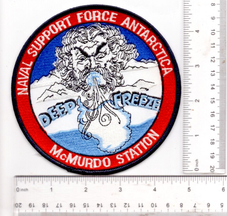 U.S. Naval  Support Force Antarctica Deep Freeze Mc Murdo Station Patch