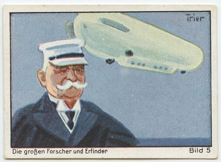 Die Grafen Forscher und Erfinder Graf von Zeppelin German Cigarette Card