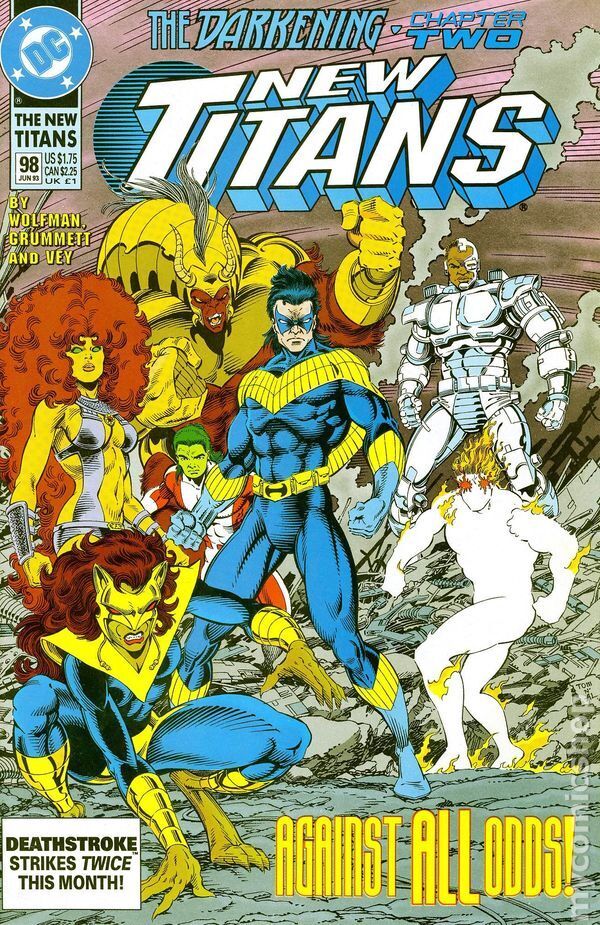 New Teen Titans New Titans #98 VF 1993 Stock Image