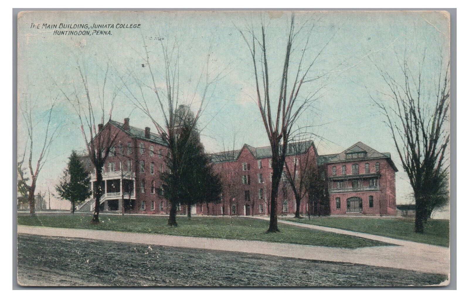 Main Building Juniata College HUNTINGDON PA County Vintage Pennsylvania Postcard
