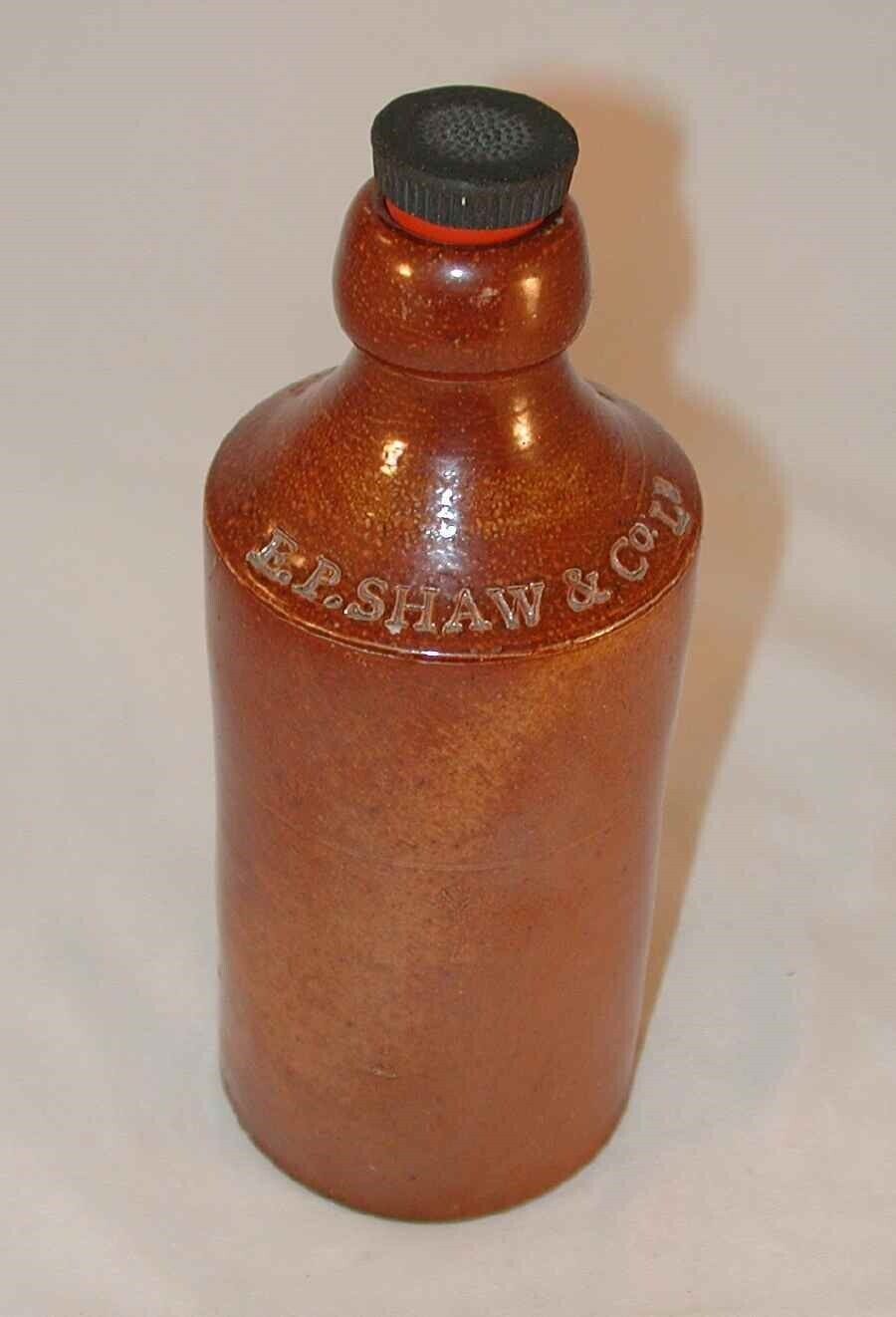 Vintage E.P. Shaw Wakefield Stoneware Ginger Bottle Bourne Denby Pottery England