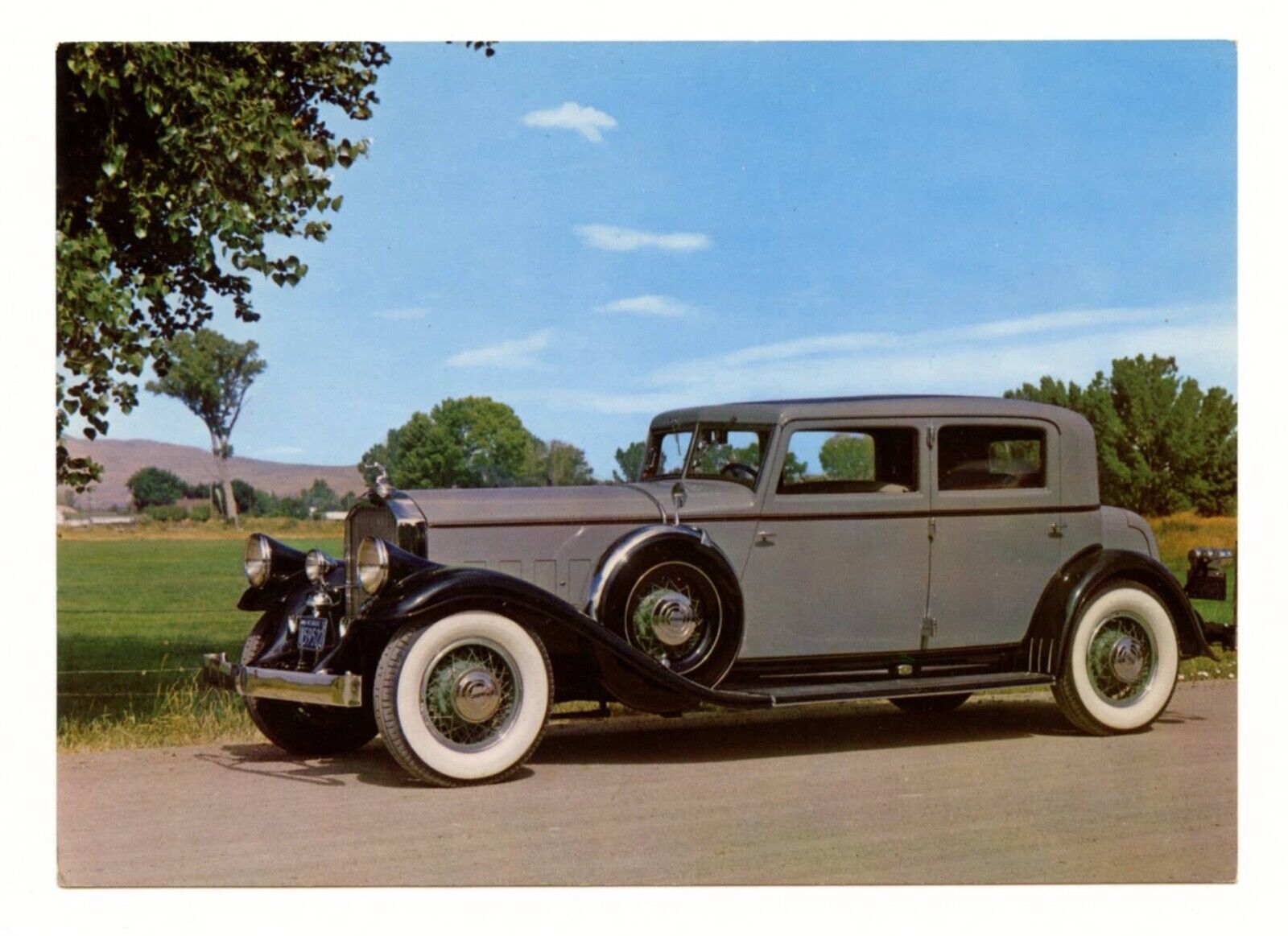 1931 Pierce-Arrow Club Sedan Postcard Harrah\'s Autocard