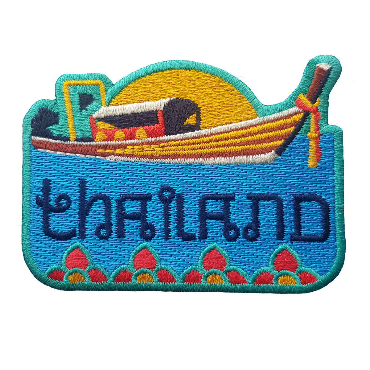 Thailand Travel Patch Embroidered Iron on Sew on Souvenir Applique